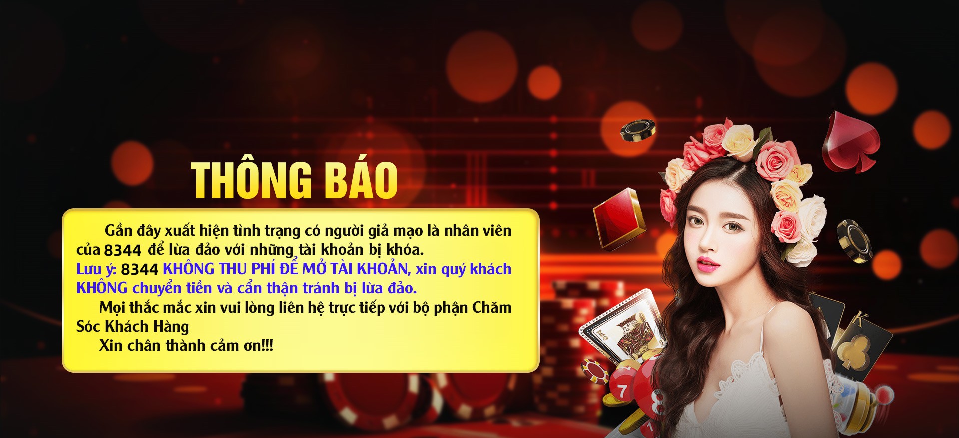 Hình ảnh quảng cáo của 7723 hiển thị nền tảng và các lợi ích